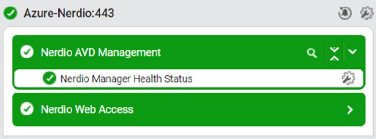 eG Enterprise shown used to track Nerdio Manager health