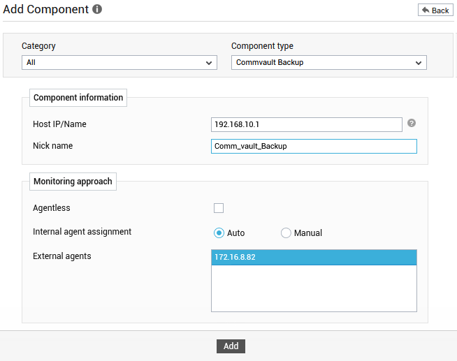 Managing Commvault Backup