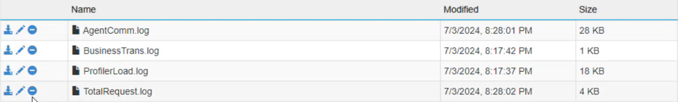 eG .NET Profiler Log Files