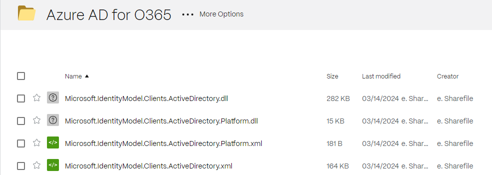 Supporting Files for Office 365 monitoring