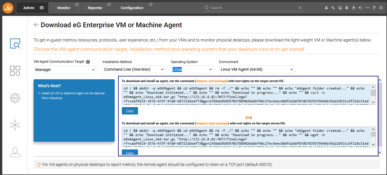 Installing VM agent on Linux Desktop