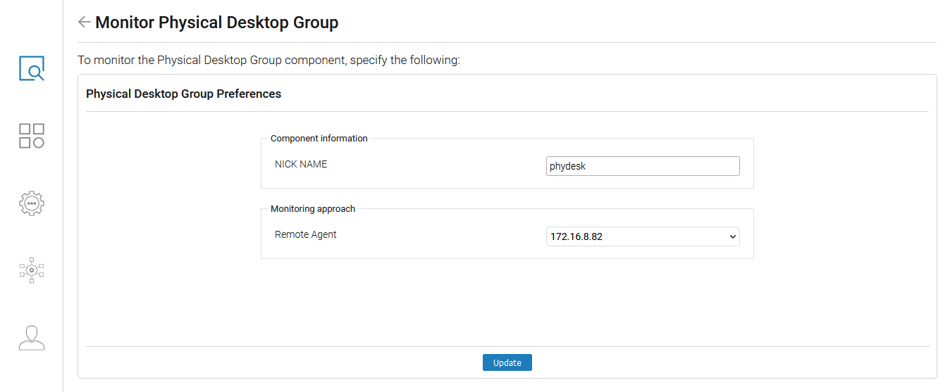 Configuring a Physical Desktop Group