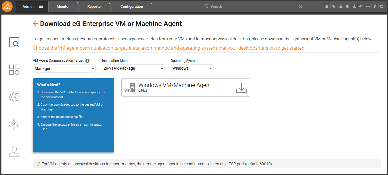 Downloading VM Agent