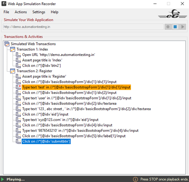 Identifying Breakpoint with Red dot